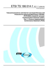 Standard ETSI TS 186014-1-V2.1.1 19.5.2009 preview