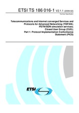 Standard ETSI TS 186016-1-V2.1.1 3.2.2009 preview