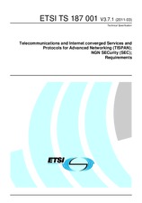 Standard ETSI TS 187001-V3.7.1 21.3.2011 preview