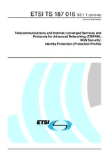 Standard ETSI TS 187016-V3.1.1 30.6.2010 preview