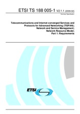 Standard ETSI TS 188005-1-V2.1.1 19.2.2009 preview