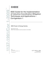 WITHDRAWN IEEE 1137-1991/Cor 1-2009 16.10.2009 preview