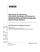 WITHDRAWN IEEE 1547.3-2007 16.11.2007 preview