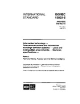 WITHDRAWN IEEE/ISO/IEC 15802-5-1998 13.3.1998 preview