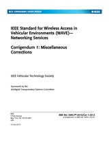 WITHDRAWN IEEE 1609.3-2010/Cor 1-2012 13.7.2012 preview