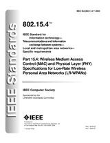 WITHDRAWN IEEE 802.15.4-2003 1.10.2003 preview