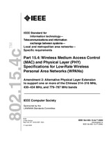 WITHDRAWN IEEE 802.15.4c-2009 17.4.2009 preview