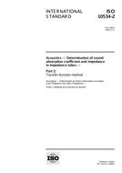 Standard ISO 10534-2:1998 19.11.1998 preview