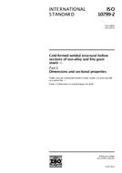 Standard ISO 10799-2:2011 13.9.2011 preview