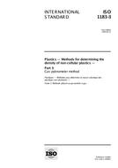 Standard ISO 1183-3:1999 30.9.1999 preview