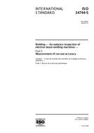 Standard ISO 14744-5:2000 13.4.2000 preview