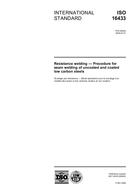 Standard ISO 16433:2006 29.3.2006 preview