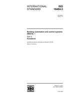 Standard ISO 16484-3:2005 12.4.2005 preview