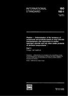 Standard ISO 182-1:1990 6.12.1990 preview
