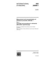 Standard ISO 20998-1:2006 26.7.2006 preview