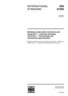 Standard ISO 21592:2006 12.6.2006 preview