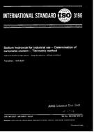 Standard ISO 3196:1975 1.5.1975 preview