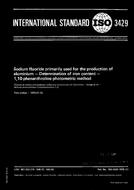 Standard ISO 3429:1976 1.7.1976 preview