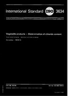 Standard ISO 3634:1979 1.7.1979 preview