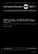 Standard ISO 5837-1:1985 13.6.1985 preview