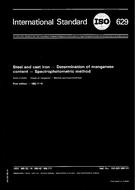 Standard ISO 629:1982 1.11.1982 preview