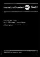 Standard ISO 7805-1:1984 1.4.1984 preview