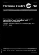 Standard ISO 7831:1986 19.6.1986 preview