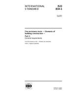 Standard ISO 834-1:1999 30.9.1999 preview