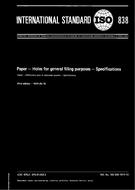 Preview ISO 838:1974 1.5.1974