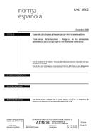 Standard UNE 58922:2008 3.12.2008 preview