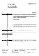 Standard UNE-EN 13499:2004 20.2.2004 preview
