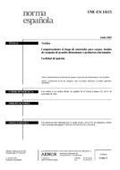 Standard UNE-EN 14115:2002 27.6.2002 preview