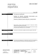 Standard UNE-EN 14637:2008 7.5.2008 preview