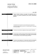 Standard UNE-EN 14800:2009 8.4.2009 preview