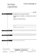 Standard UNE-EN 14958:2006+A1:2009 29.7.2009 preview