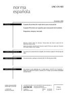 Standard UNE-EN 403:2004 17.12.2004 preview