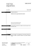 Standard UNE-EN 475:1996 15.2.1996 preview
