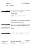 Standard UNE-EN 61000-2-4:2004 14.5.2004 preview