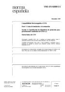 Standard UNE-EN 61000-5-5:1997 31.12.1997 preview