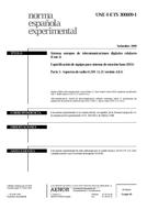 Standard UNE-I-ETS 300609-1:1999 21.9.1999 preview