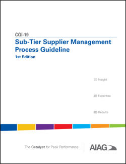 Publications AIAG Sub-Tier Supplier Management Process Guideline 1.8.2012 preview