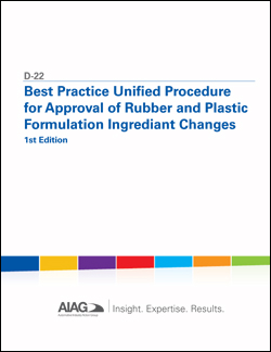 Publications AIAG Best Practice: Unified Procedure for App of Rubber & Plastic 1.3.2005 preview