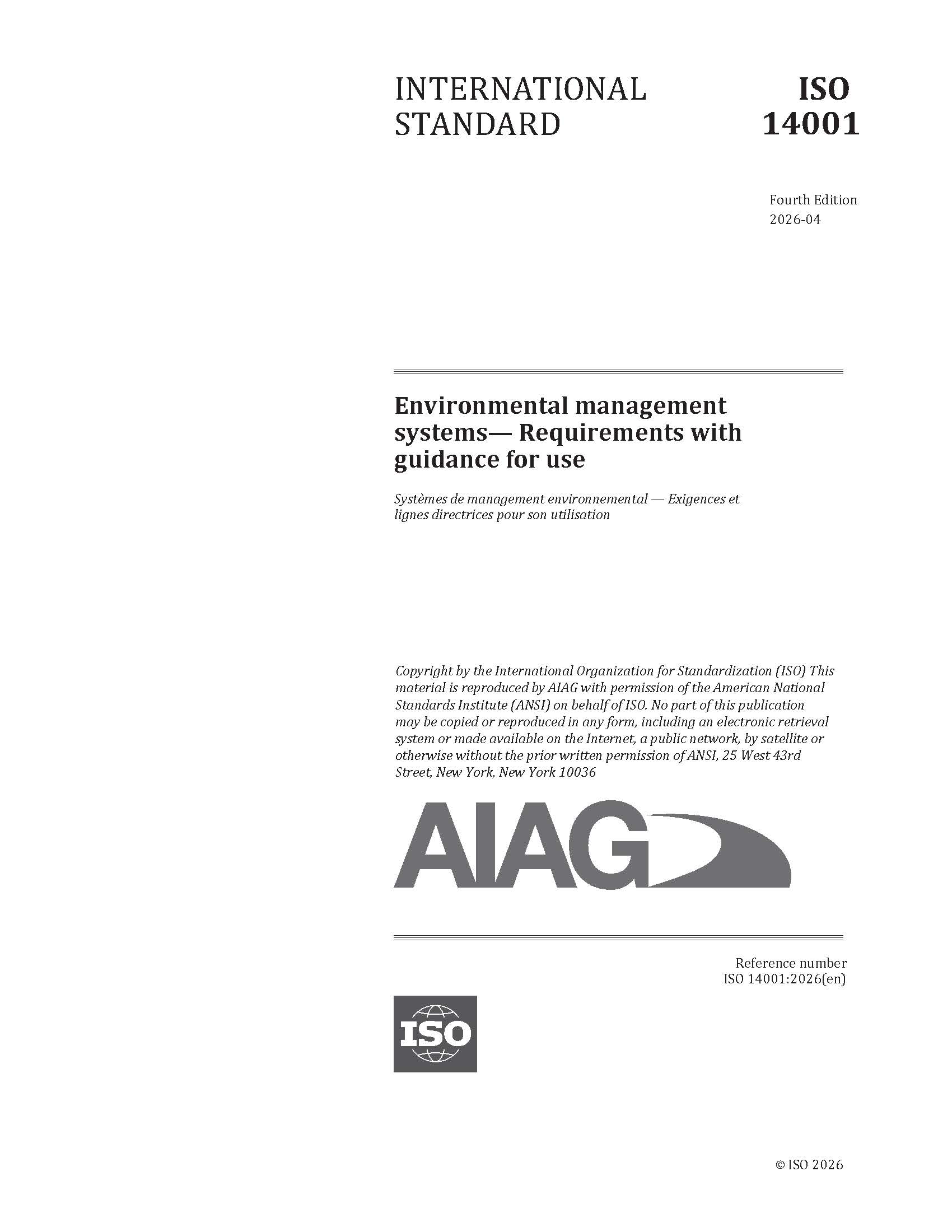 Publications AIAG Environmental Management Systems-Requirements With Guidance 1.4.2026 preview