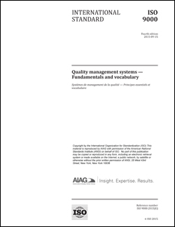 Preview  Quality Management Systems - Fundamentals and Vocabulary 1.9.2015