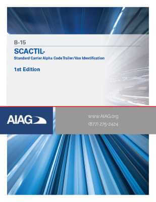Publications AIAG SCACTIL - Standard Carrier Alpha Code Trailer ID Label 1.5.2010 preview
