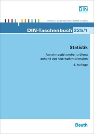 Preview  DIN-Taschenbuch 225/1; Statistik; Annahmestichprobenprüfung anhand von Alternativmerkmalen 14.4.2010