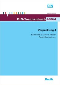 Preview  DIN-Taschenbuch 490/4; Verpackung 4; Packmittel 2: Dosen, Fässer, Packhilfsmittel u. a 29.5.2012