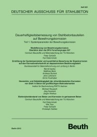 Publications  DAfStb-Heft 601; Dauerhaftigkeitsbemessung von Stahlbetonbauteilen auf Bewehrungskorrosion; Teil 1: Systemparameter der Bewehrungskorrosion 28.11.2012 preview