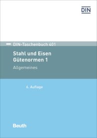 Preview  DIN-Taschenbuch 401; Stahl und Eisen: Gütenormen 1; Allgemeines Begriffe, Bezeichnungen, Einteilung; Werkstoffnummer, Nummernsystem; Allgemeine technische Lieferbedingungen; Probenahme; Oberflächengüte, Kennzeichnung; Pr 16.3.2018