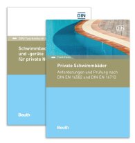 Preview  DIN-Taschenbuch und Beuth Kommentar; Private Schwimmbäder, Schwimmbadanlagen und -geräte; Paket: Anforderungen und Prüfung nach DIN EN 16582 und DIN EN 16713 (Kommentar) + Schwimmbadanlagen und -geräte für private Nutzun 12.5.2017